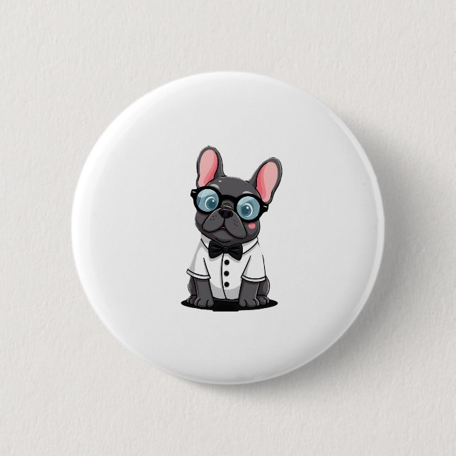 Badge Rond 5 Cm Frenchie The Gentlemen Copy (5) (Devant)