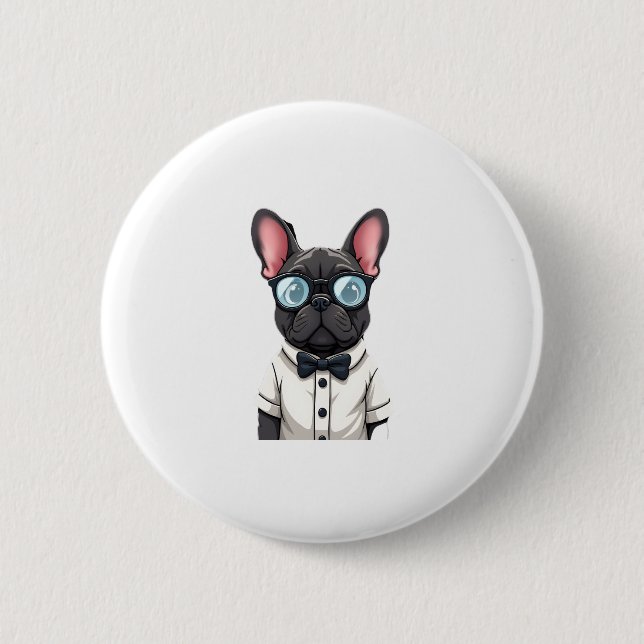 Badge Rond 5 Cm Frenchie The Gentlemen Copy (6) (Devant)