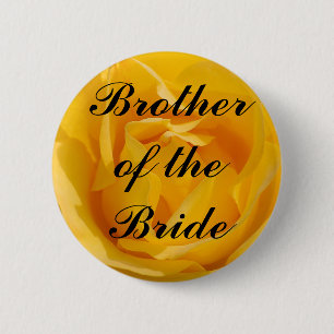 Badge Rond 5 Cm Frère de la jeune mariée