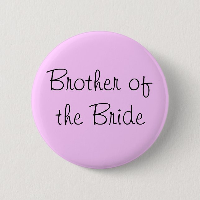 Badge Rond 5 Cm Frère de la mariée (Devant)