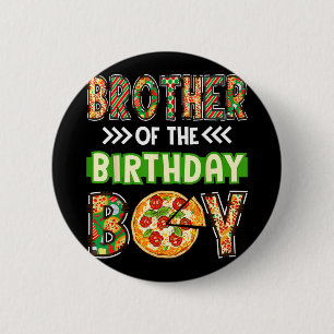 Badge Rond 5 Cm Frère du garçon garçon d'anniversaire amateur de p