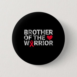 Badge Rond 5 Cm Frère du guerrier du cœur Sensibilisation à la mal