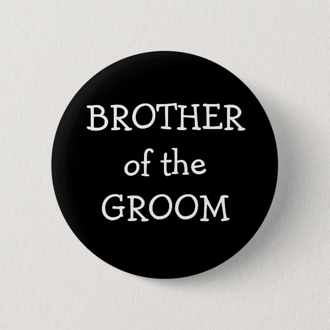 Badge Rond 5 Cm Frère du marié (Devant)