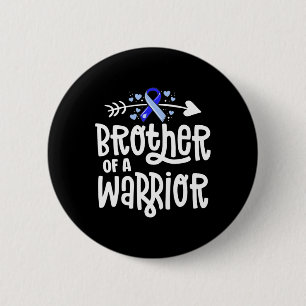 Badge Rond 5 Cm Frère D'Une Famille De Sensibilisation À L'Hydrocé