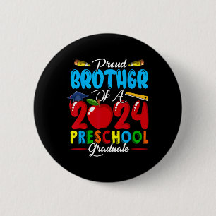 Badge Rond 5 Cm Frère D'Une Famille D'Enseignement Secondaire De 2