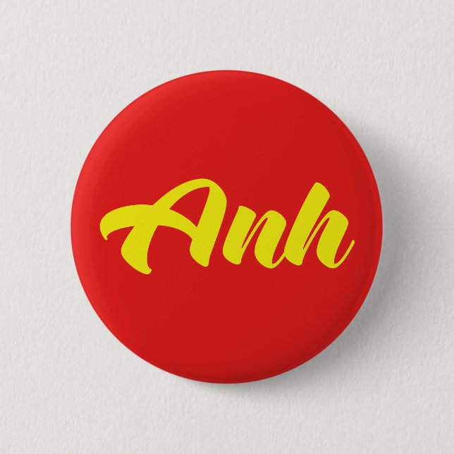 Badge Rond 5 Cm Frère vietnamien - Anh ~ Langue vietnamienne (Devant)