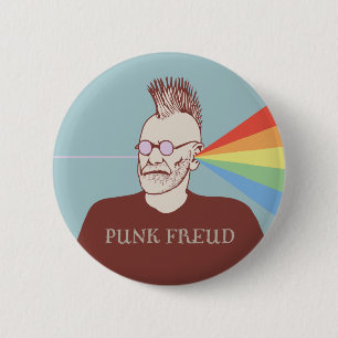 Badge Rond 5 Cm Freud punk