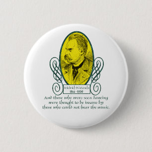 Badge Rond 5 Cm Friedrich Nietzsche