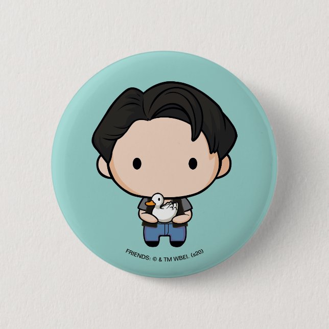 Badge Rond 5 Cm FRIENDS™ | Joey Chibi (Devant)