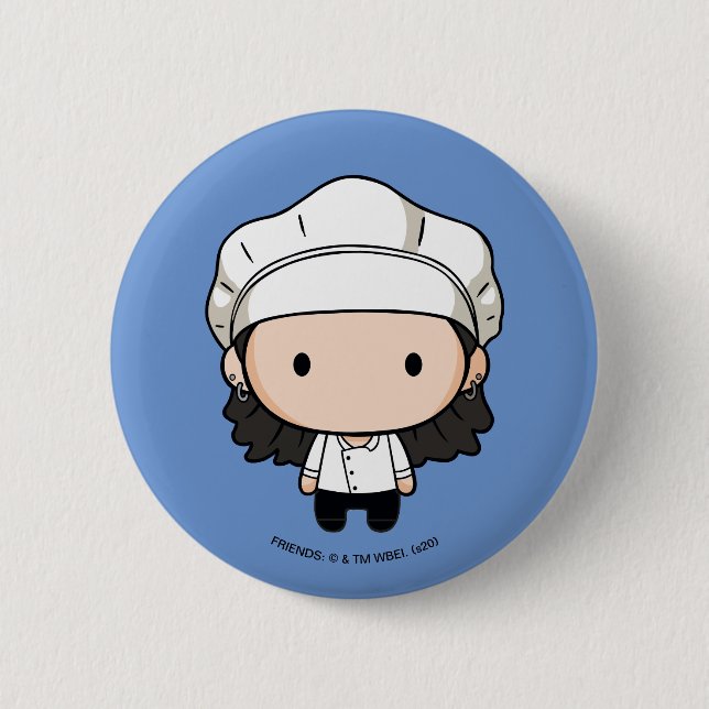 Badge Rond 5 Cm FRIENDS™ | Monica Chibi (Devant)