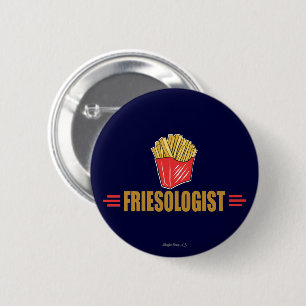 Badge Rond 5 Cm Fries de France amusantes