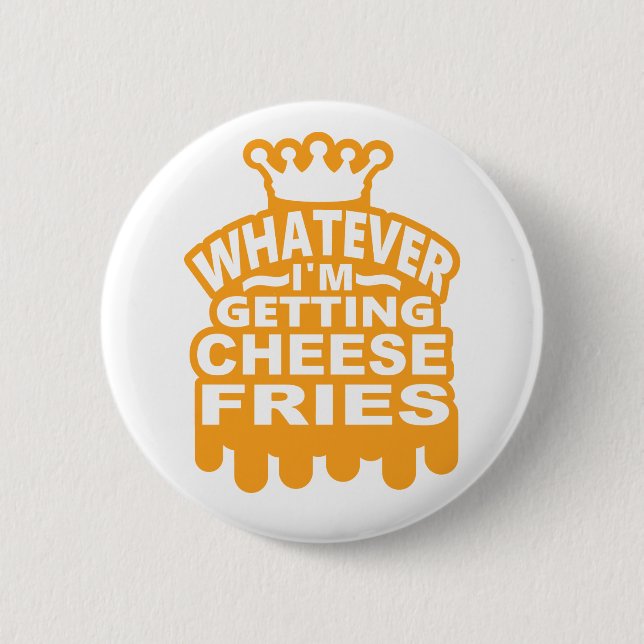 Badge Rond 5 Cm Fritures de fromage (Devant)