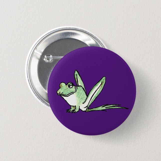 Badge Rond 5 Cm Frog (Devant & derrière)