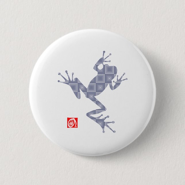 Badge Rond 5 Cm frog5 (Devant)