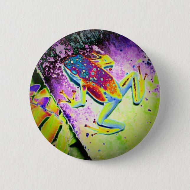 Badge Rond 5 Cm Froggy (Devant)