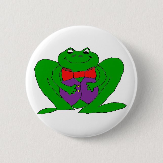 Badge Rond 5 Cm Froggy (Devant)