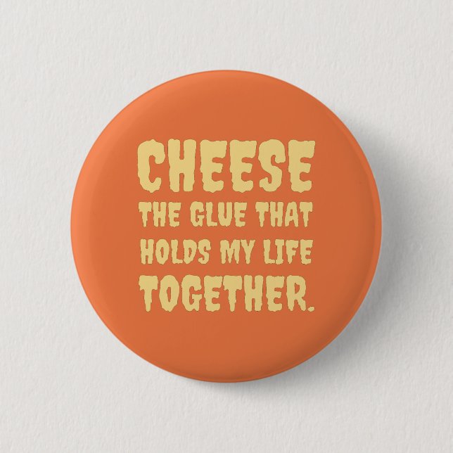 Badge Rond 5 Cm Fromage amusant (Devant)