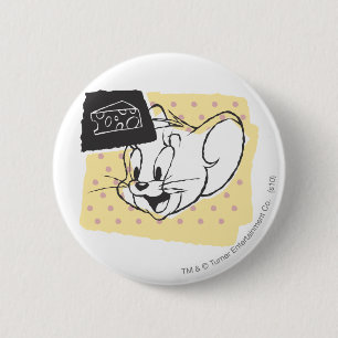 Badge Rond 5 Cm Fromage de Jerry