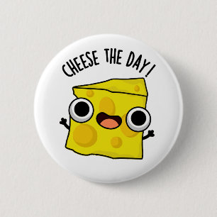 Badge Rond 5 Cm Fromage Le Jour Amusant jeu de nourriture