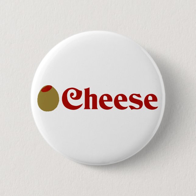 Badge Rond 5 Cm Fromage olive (d'amour d'I) (Devant)