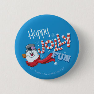 Badge Rond 5 Cm Frosty the Snowman™   Joyeux Jolly Fun