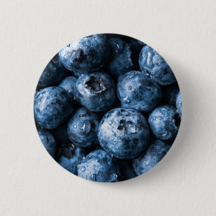 Badge Rond 5 Cm Fruit aux bleuets