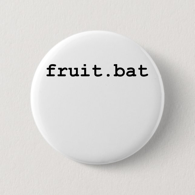 Badge Rond 5 Cm Fruit.bat (Devant)
