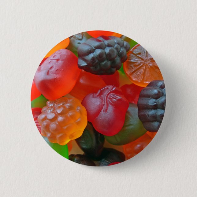Badge Rond 5 Cm Fruit de gomme (Devant)