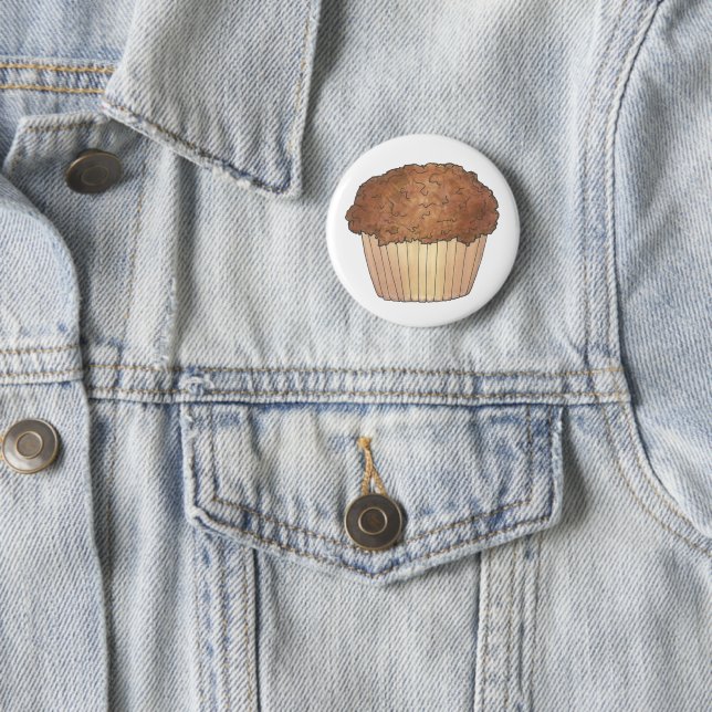Badge Rond 5 Cm Fruit Fraîche Croustillant Muffin Vente de pain Fo (En situation)