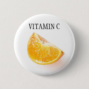 Badge Rond 5 Cm Fruit orange
