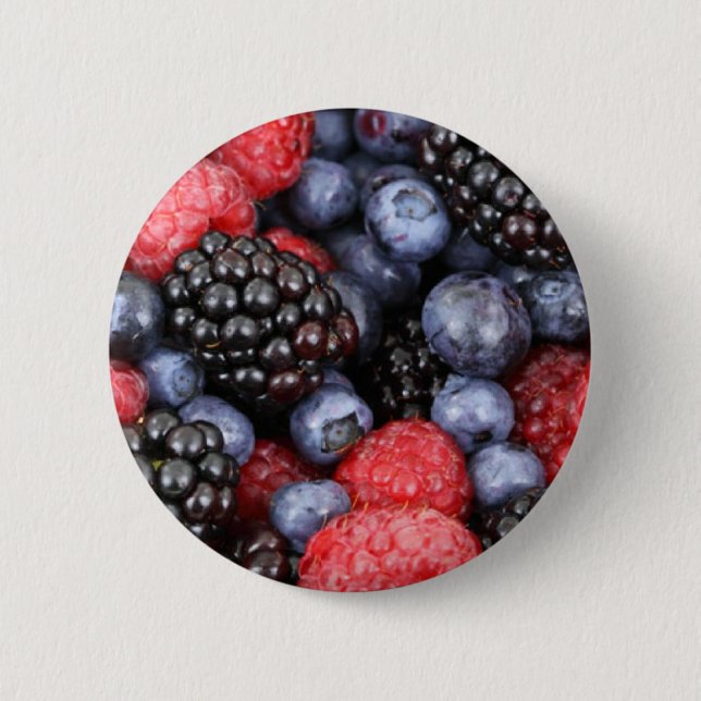 Badge Rond 5 Cm Fruits forestiers (Devant)
