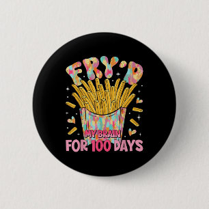 Badge Rond 5 Cm Fryd Mon Cerveau Pendant 100 Jours Enseignant Enfa