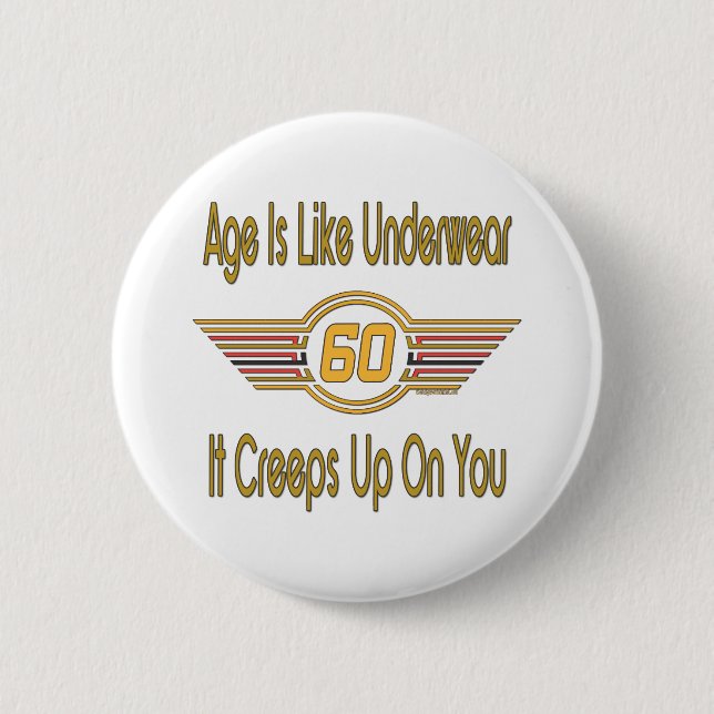 Badge Rond 5 Cm Fun 60th Birthday Gifts (Devant)