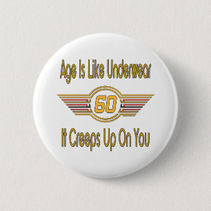 Badge Rond 5 Cm Fun 60th Birthday Gifts
