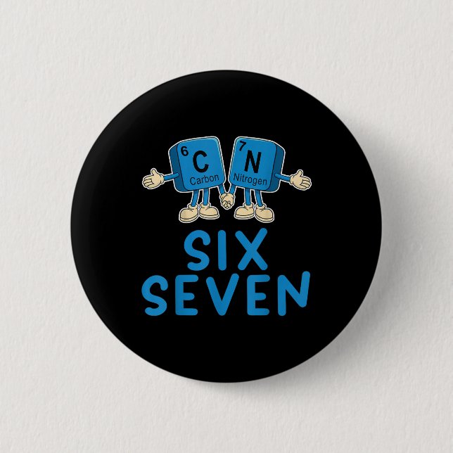 Badge Rond 5 Cm Fun 67 Meme Six Seven Funny Science Teacher Period (Devant)