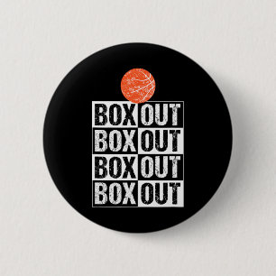 Badge Rond 5 Cm Fun Bysketbyll Coach boîte cadeau Out Dire