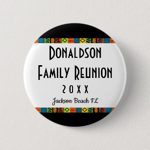 Badge Rond 5 Cm Fun Festif Famille Réunion Souvenir Keepsaké Cadea