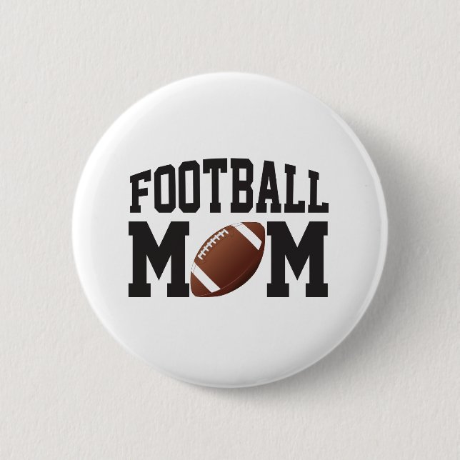 Badge Rond 5 Cm Fun Football Maman (Devant)