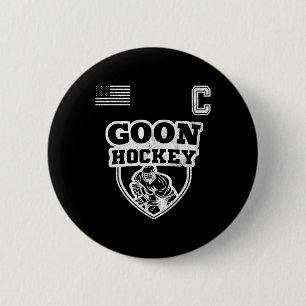 Badge Rond 5 Cm Fun Ice Hockey - Team Goe Capitaine