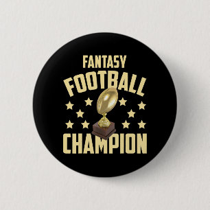 Badge Rond 5 Cm Fun Imaginaire Championne de football Brouillon