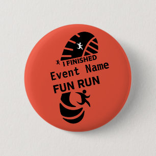 Badge Rond 5 Cm Fun Run Event Cause Charité Promotion Prix 6 Cm R