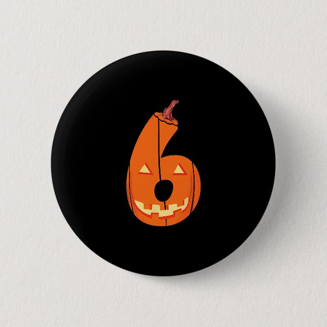 Badge Rond 5 Cm Fun Six Seven 6 7 Meme Design Couples Halloween Pu (Devant)