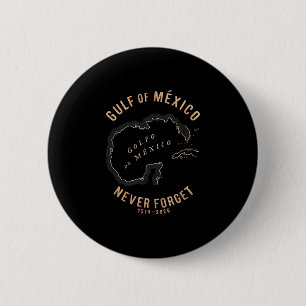 Badge Rond 5 Cm Fundy Golfe D'Amérique Américaine Golfe Du Mexique