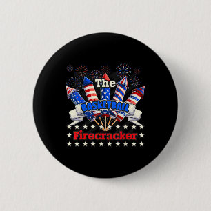 Badge Rond 5 Cm Funky Basketball 4 juillet Famille Ma