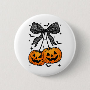 Badge Rond 5 Cm Funky Citrouille Halloween Cerises Automne Coque d