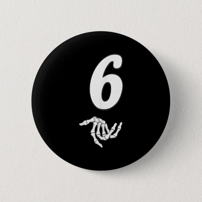 Badge Rond 5 Cm Funny 67 Six Sept Couple Mème Correspondant Hallow (Devant)