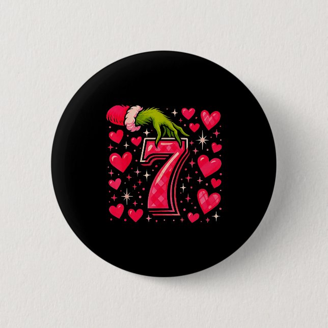 Badge Rond 5 Cm Funny 67 Valentine Meme Couple Matching Love  (Devant)