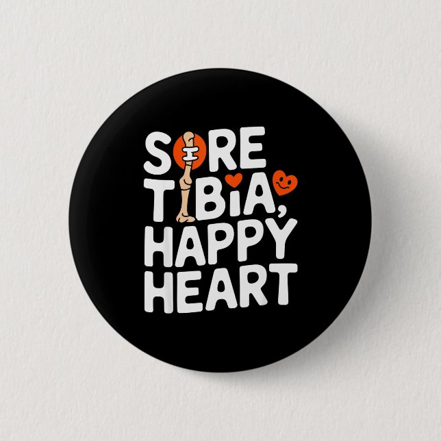 Badge Rond 5 Cm Funny Anatomy Going Tibia Okay Broken Leg Gift For (Devant)