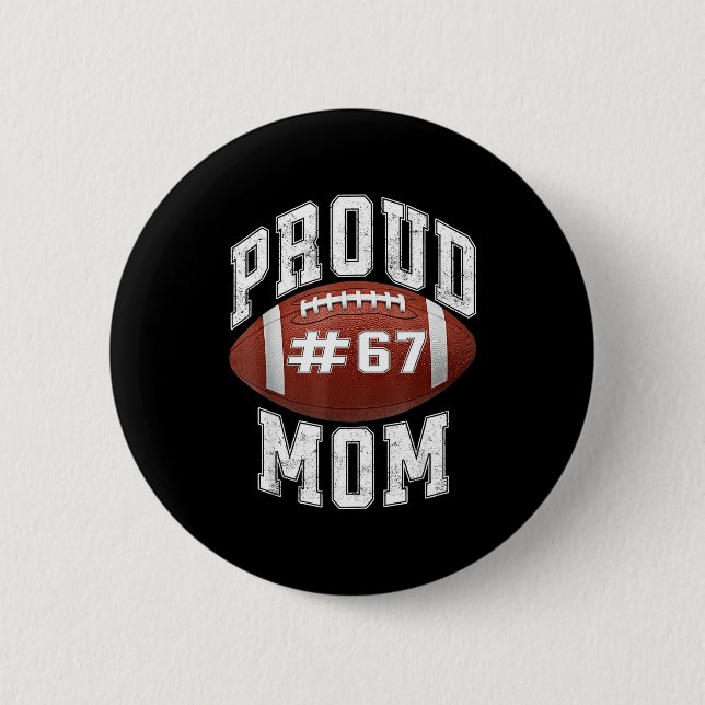 Badge Rond 5 Cm Funny Basketball Mom 67 Meme Proud Mama Design  (Devant)