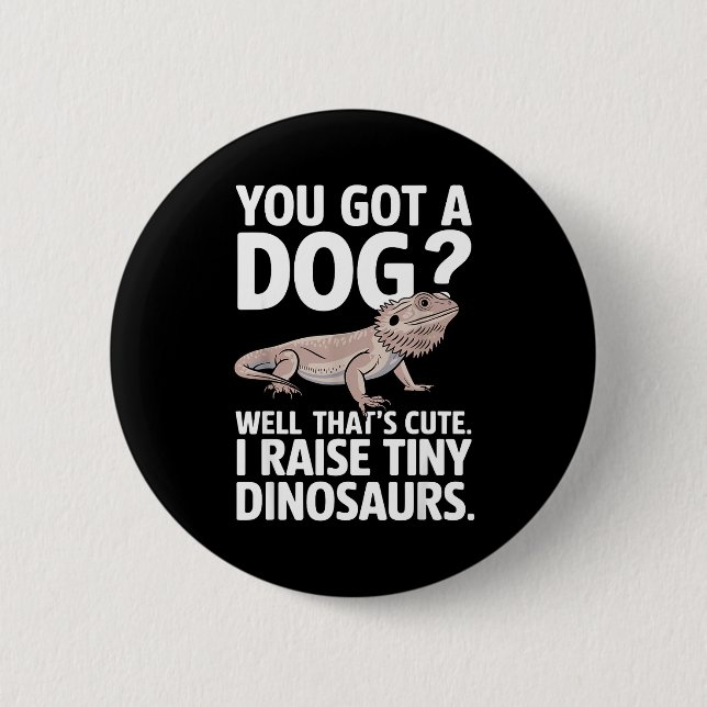 Badge Rond 5 Cm Funny Bearded Dragon Art For Men Women Bearded Dra (Devant)